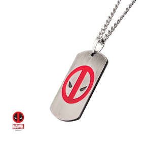 Marvel Deadpool Dog Tag Pendant Necklace - Jewelry Brands Shop