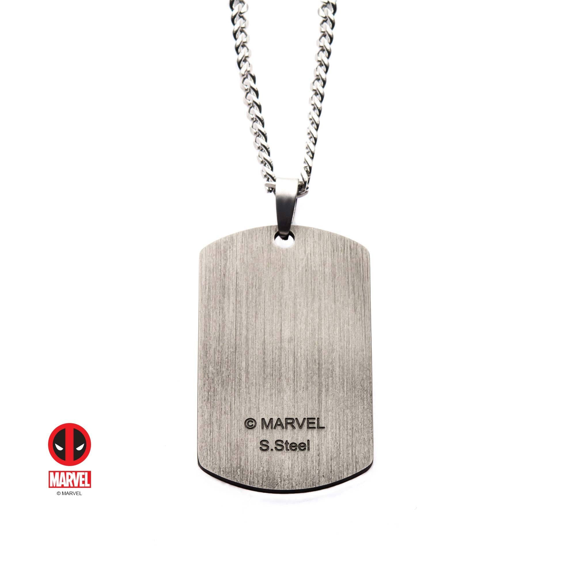 Marvel Deadpool Dog Tag Pendant Necklace - Jewelry Brands Shop