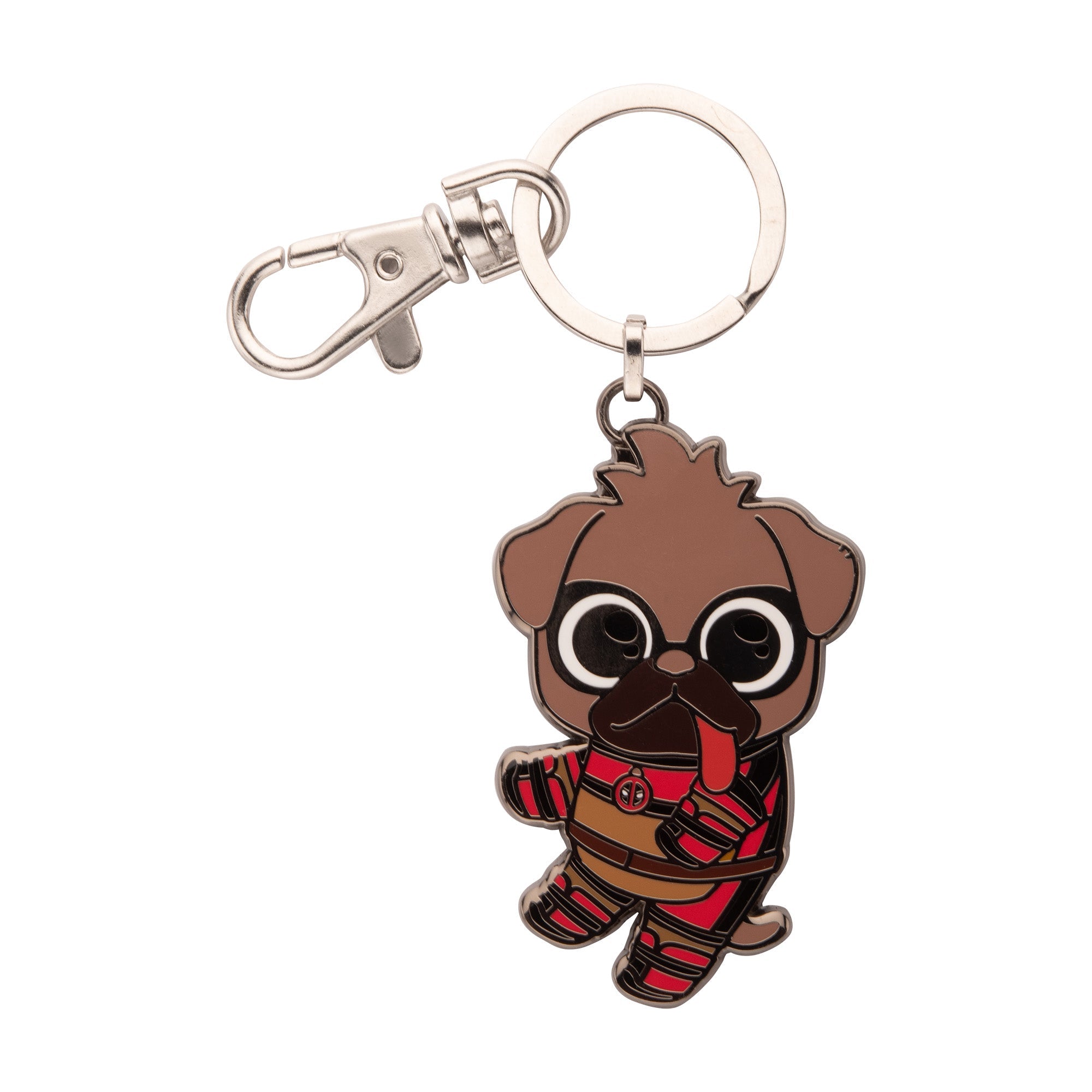 Marvel Deadpool Dogpool Enamel Keychain - Jewelry Brands Shop