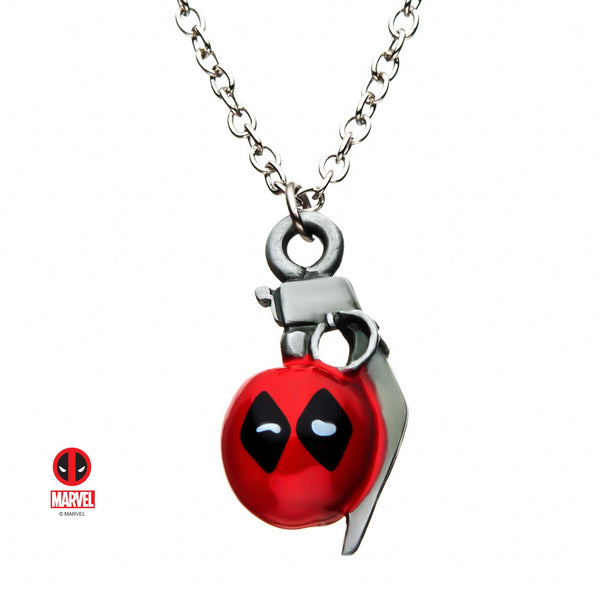 Marvel Deadpool Grenade Pendant Necklace