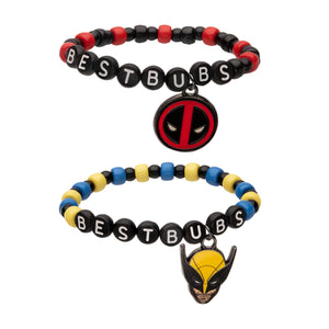 Marvel Deadpool & Wolverine Best Friends Bracelet Set - Jewelry Brands Shop