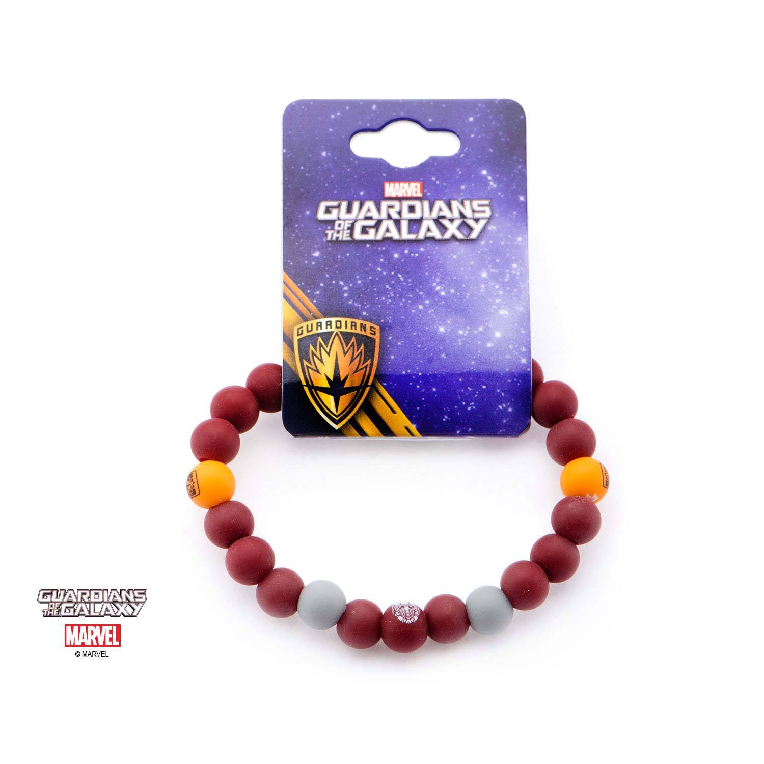 Marvel Guardian of the Galaxy Logo Silicone Beads Bracelet - Jewelry Brands Shop