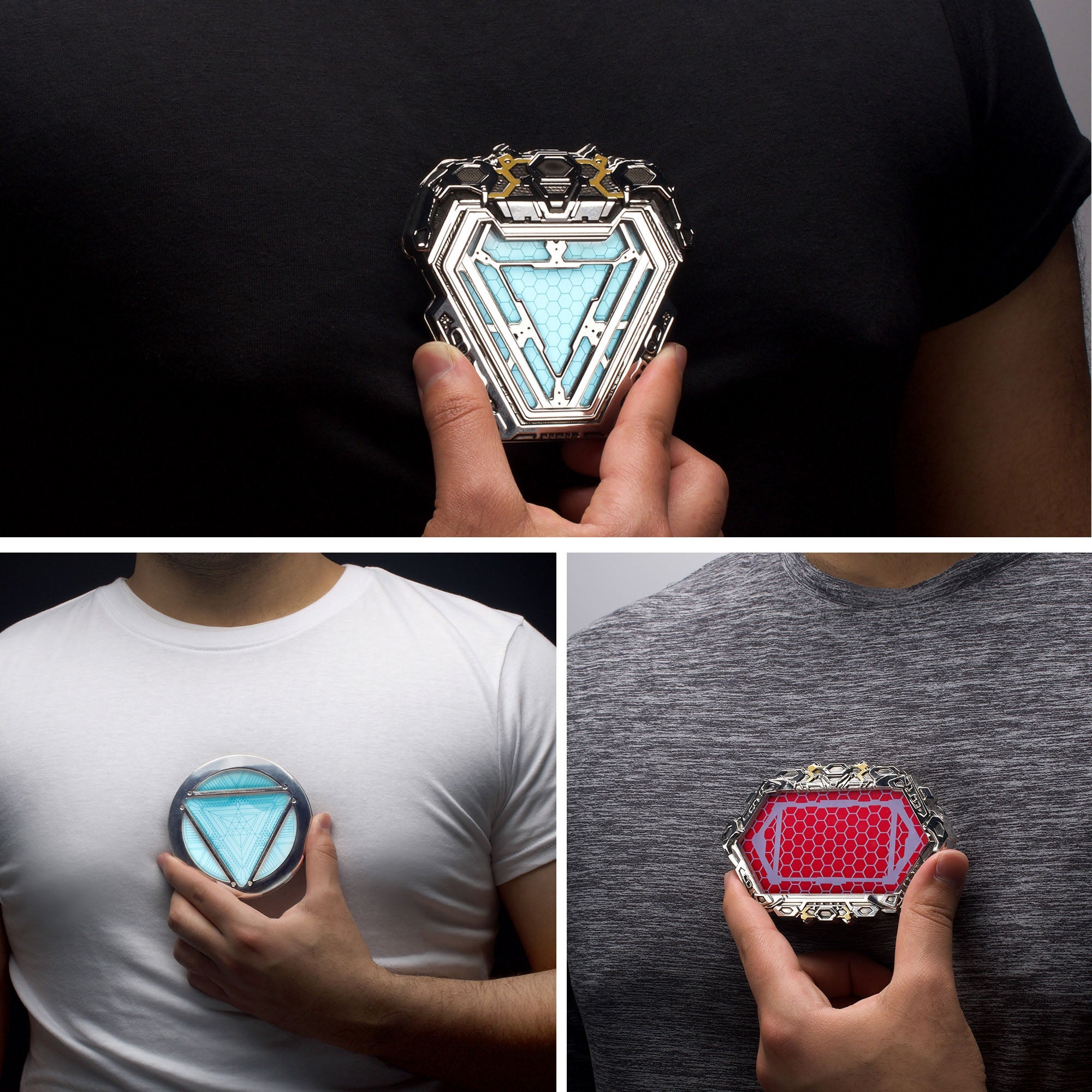 Marvel Iron - Man Light Up Arc Reactor Set - Jewelry Brands Shop