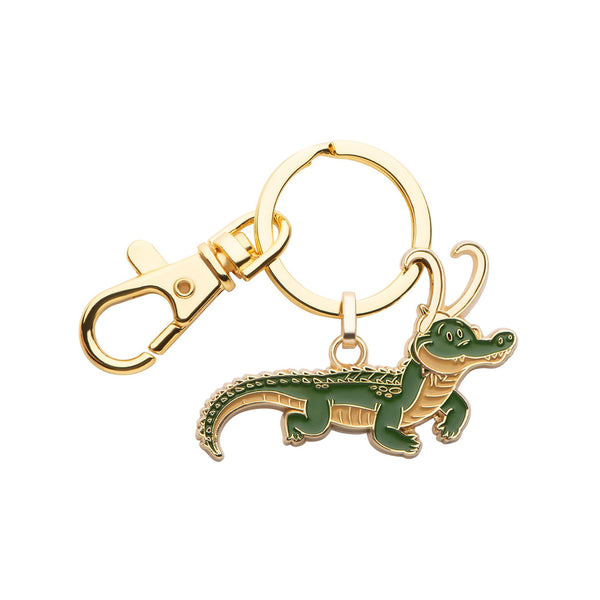 Marvel Loki Aligator Gold Plated Keychain