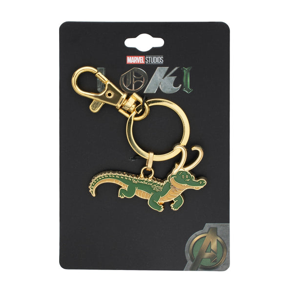 Marvel Loki Aligator Gold Plated Keychain