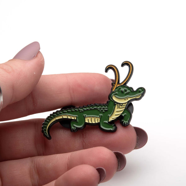Marvel Loki alligator Base Metal Pin