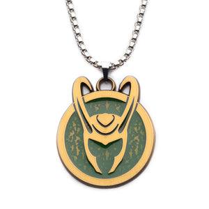 Marvel LOKI Helmet Medallion Symbol Necklace - Jewelry Brands Shop