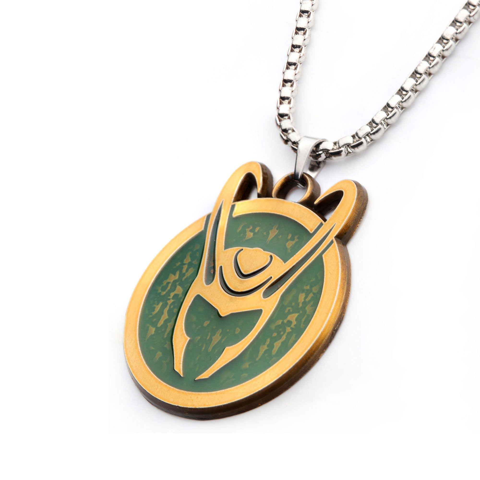 Marvel LOKI Helmet Medallion Symbol Necklace - Jewelry Brands Shop