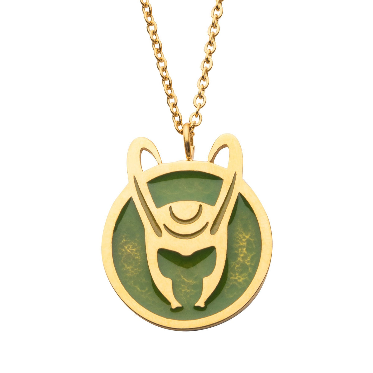 Marvel Loki Helmet Pendant Necklace