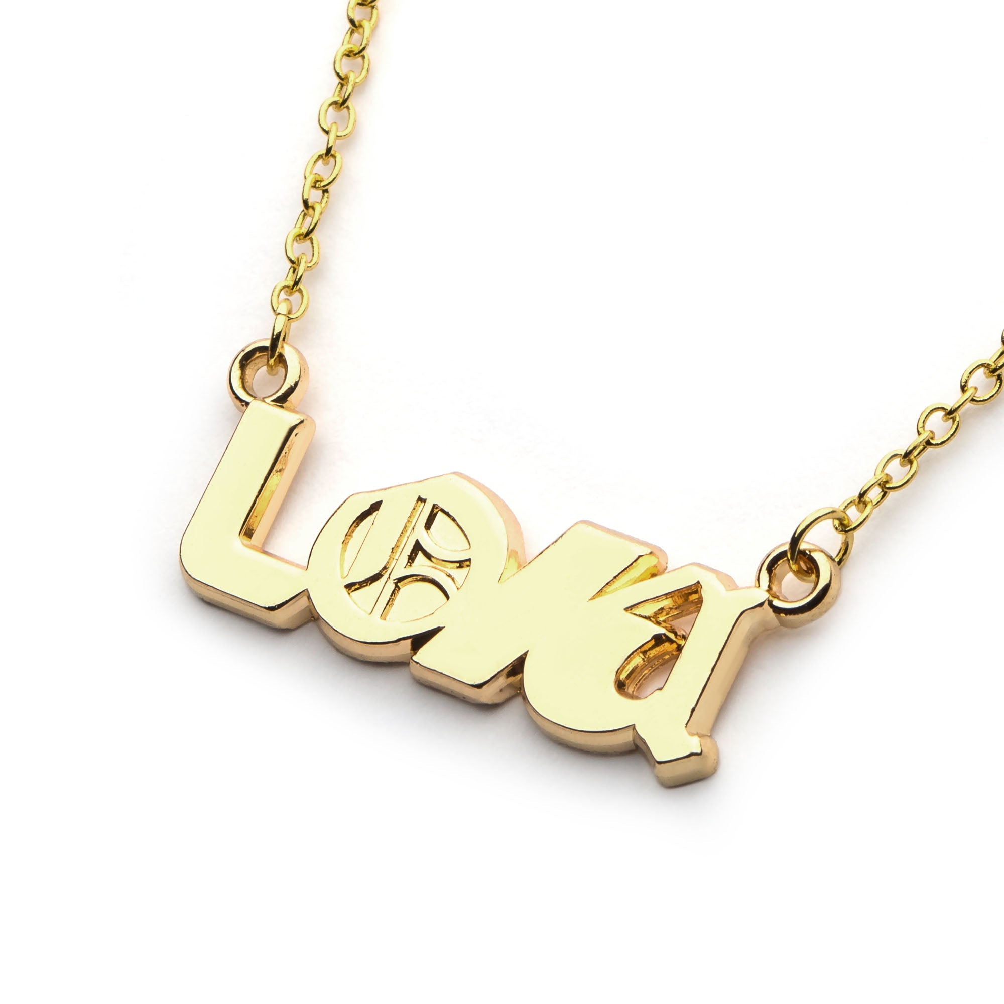 Marvel Loki Logo Gold Necklace - Jewelry Brands Shop