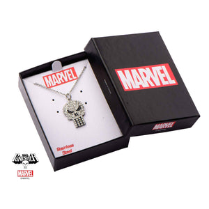 Marvel Punisher Skull Gem Pendant Necklace - Jewelry Brands Shop