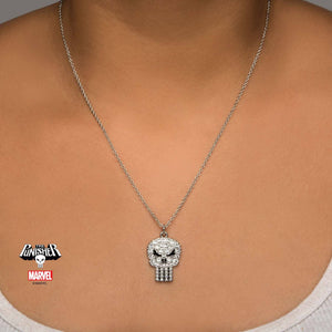 Marvel Punisher Skull Gem Pendant Necklace - Jewelry Brands Shop