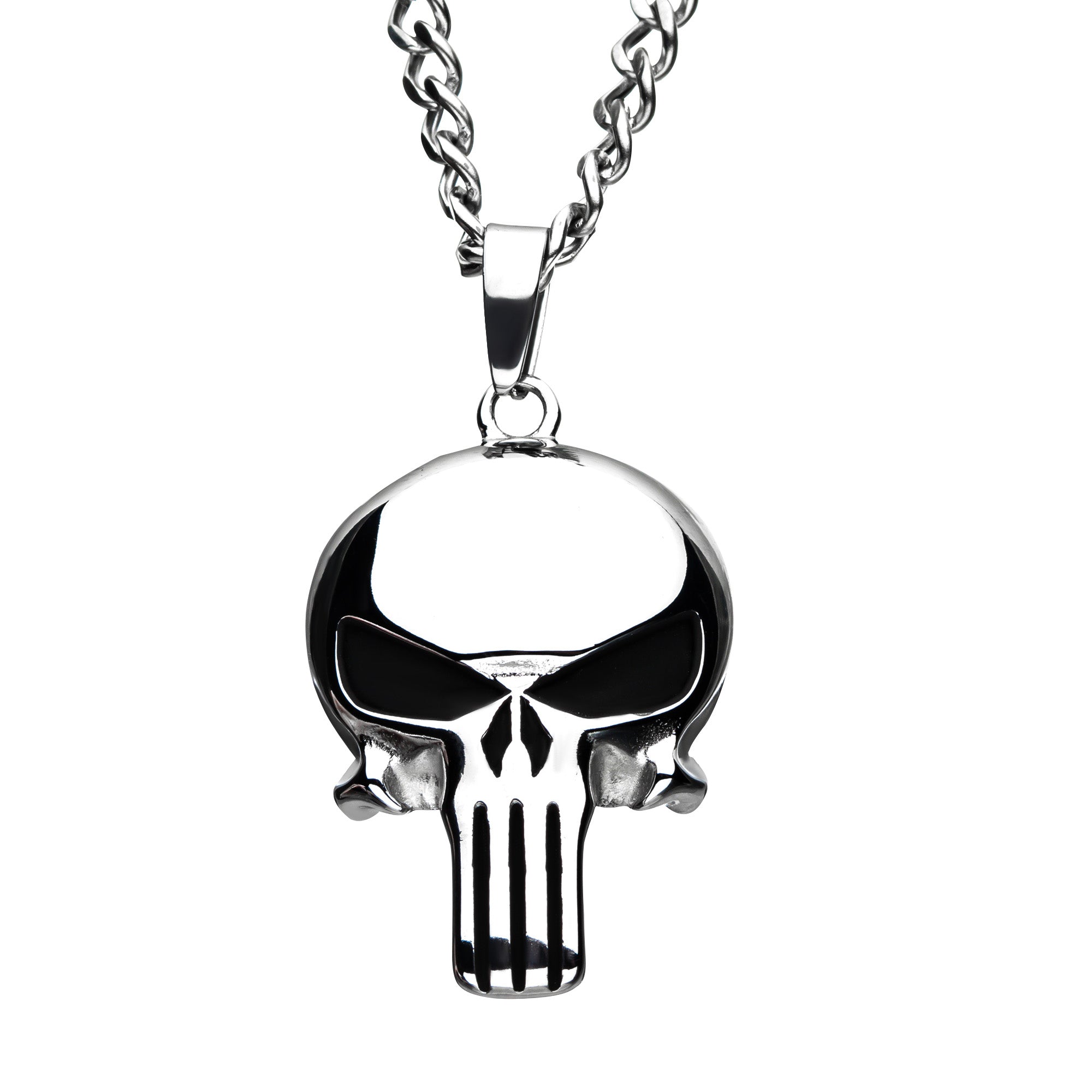 Marvel Punisher Skull Pendant with Chain - Jewelry Brands Shop