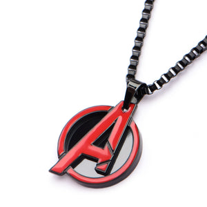 Marvel Red The Avengers "A" Logo Pendant Necklace - Jewelry Brands Shop