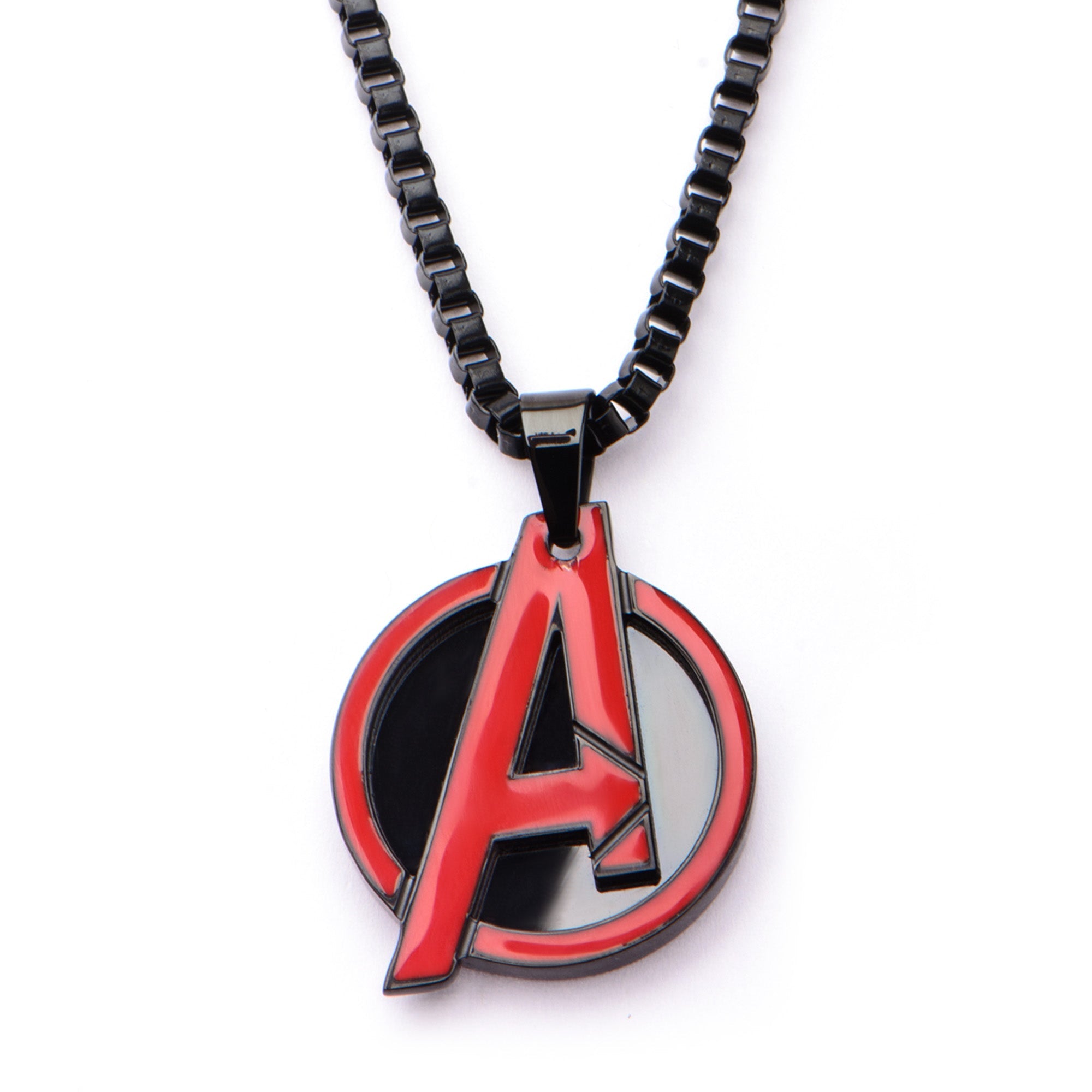 Marvel Red The Avengers "A" Logo Pendant Necklace - Jewelry Brands Shop