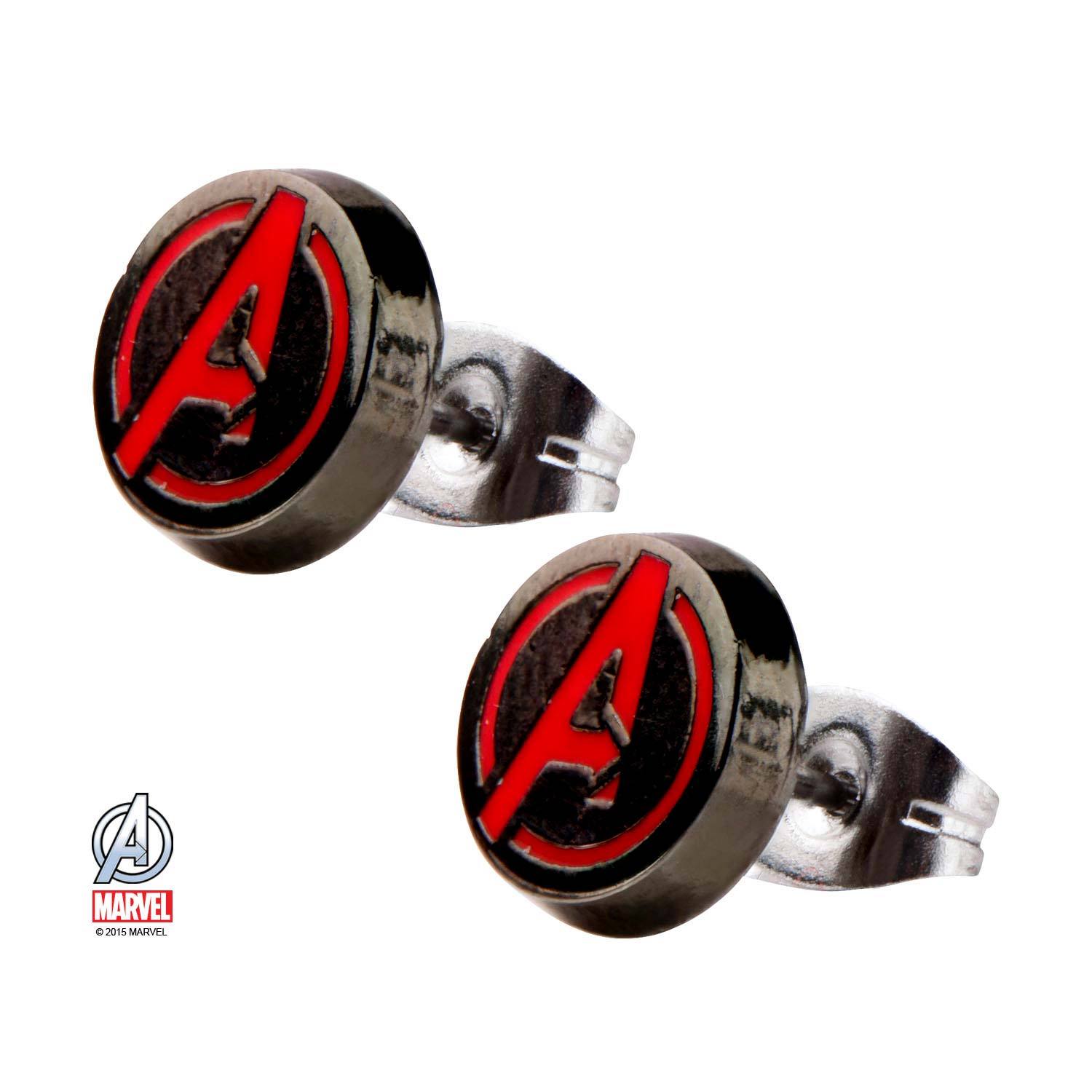 Marvel Red The Avengers Logo Stud Earrings - Jewelry Brands Shop