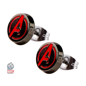 Marvel Red The Avengers Logo Stud Earrings - Jewelry Brands Shop