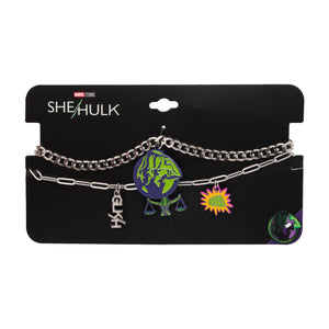 Marvel She - Hulk Charm Chain Set Necklace - Jewelry Brands Shop