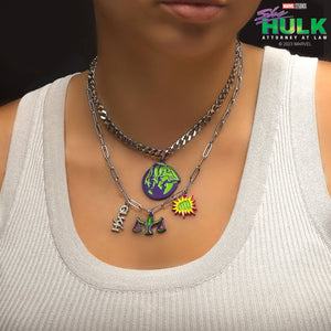 Marvel She - Hulk Charm Chain Set Necklace - Jewelry Brands Shop