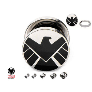 Marvel S.H.I.E.L.D. Logo Screw Fit Plug - Jewelry Brands Shop