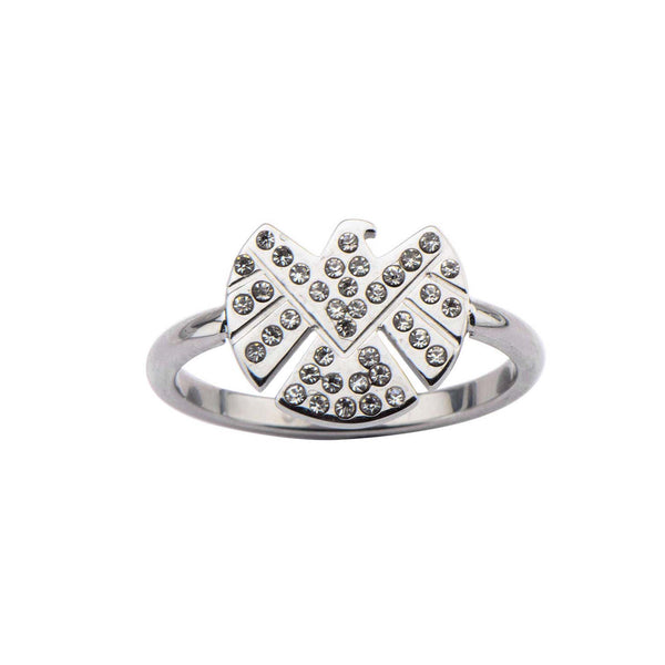 Marvel S.H.I.E.L.D Logo with CZ Petite Ring