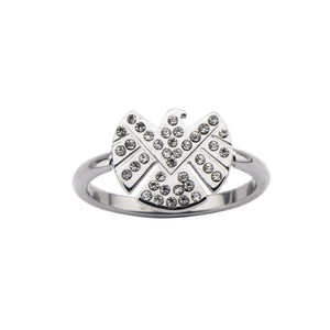 Marvel S.H.I.E.L.D Logo with CZ Petite Ring - Jewelry Brands Shop