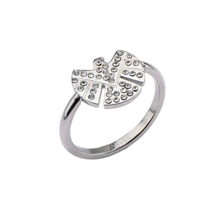 Marvel S.H.I.E.L.D Logo with CZ Petite Ring - Jewelry Brands Shop