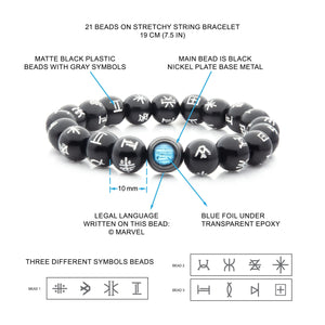 Marvel Small Kimoyo Acrylic Blue Bead Bracelet - Jewelry Brands Shop