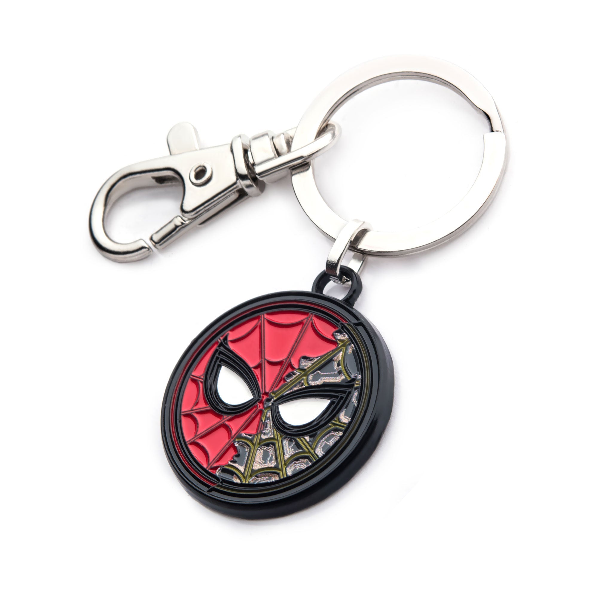 Marvel Spider - Man Split Mask Steel Keychain - Jewelry Brands Shop