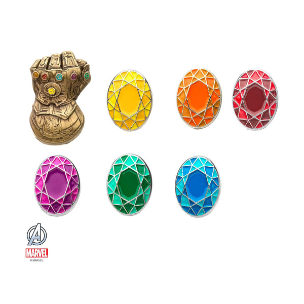 Marvel The Avengers Infinity Gauntlet Enamel Lapel Pin Set