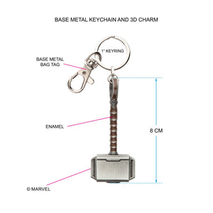 Marvel Thor Hammer 3D Keychain - Jewelry Brands Shop