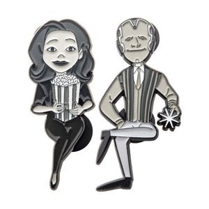 Marvel Wandavision Black and White Pin Set