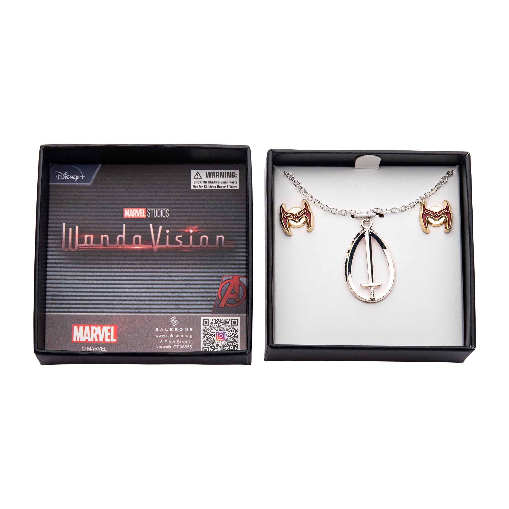 Marvel Wandavision Necklace & Earring Set - Jewelry Brands Shop