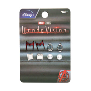 Marvel Wandavision Stud Earrings Set (4pcs) - Jewelry Brands Shop