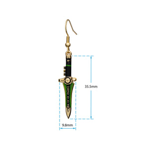 Mighty Morphin Power Rangers Dragon Sword Drop Earrings - Jewelry Brands Shop