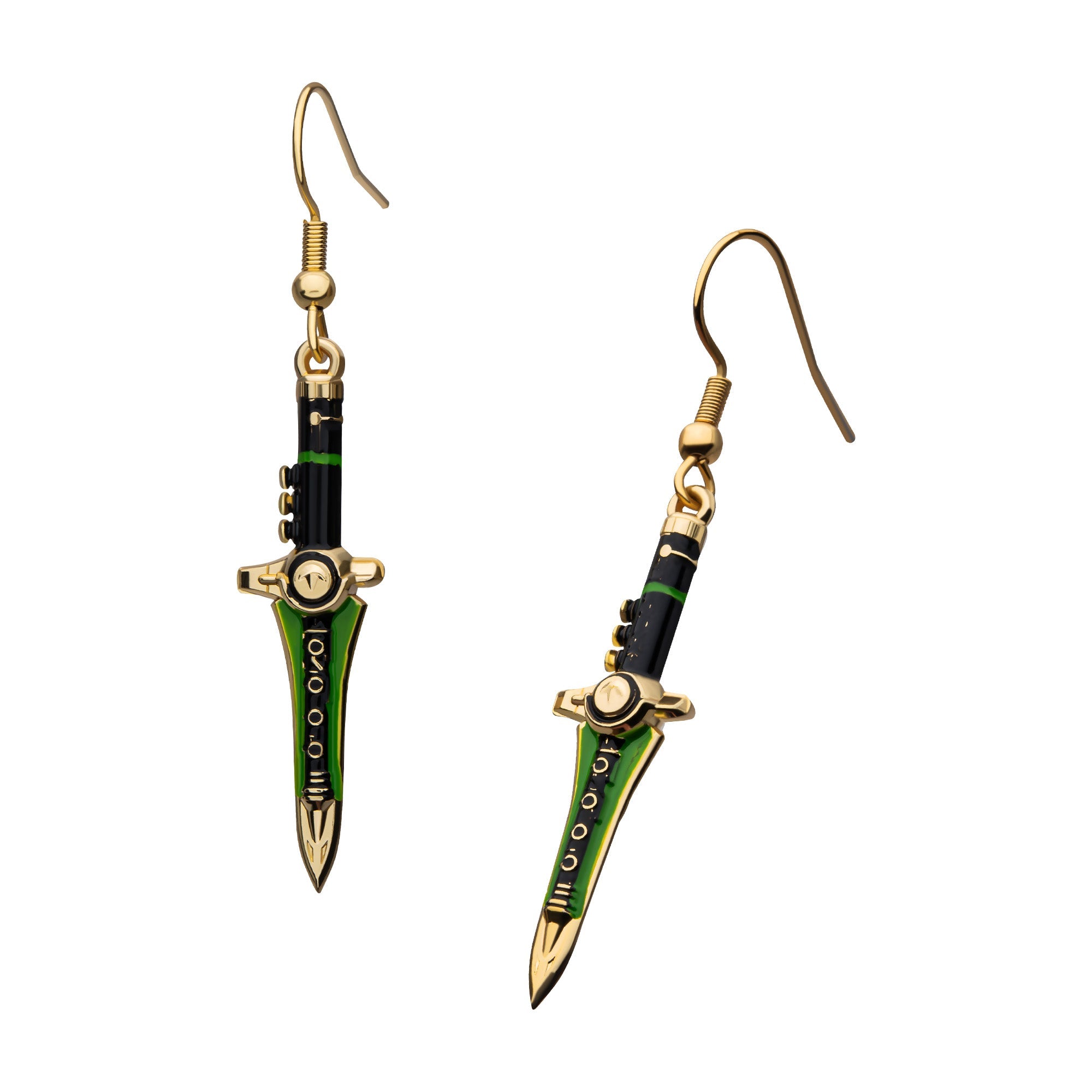 Mighty Morphin Power Rangers Dragon Sword Drop Earrings - Jewelry Brands Shop