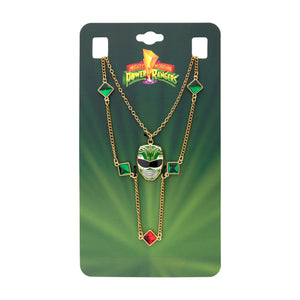 Mighty Morphin Power Rangers Green Gem Ranger Necklace Set - Jewelry Brands Shop