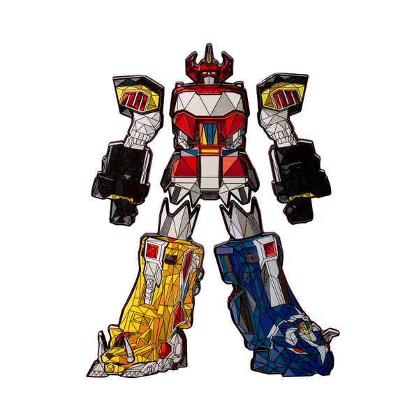 Mighty Morphin Power Rangers Dino Megazord Five Piece Pin Set