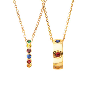 Marvel Infinity Stones on Chain Ring Set