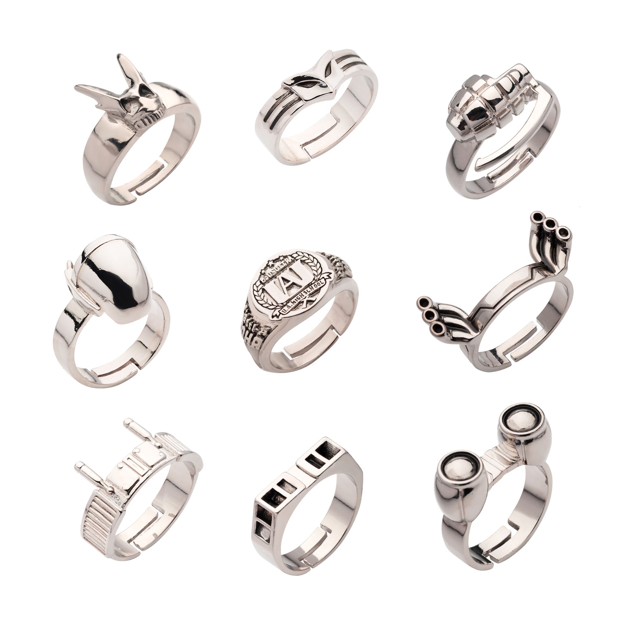 My Hero Academia 9 - piece Ring Set - Jewelry Brands Shop