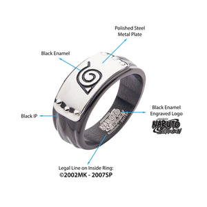 Naruto Hidden Leaf Village Headband Ring