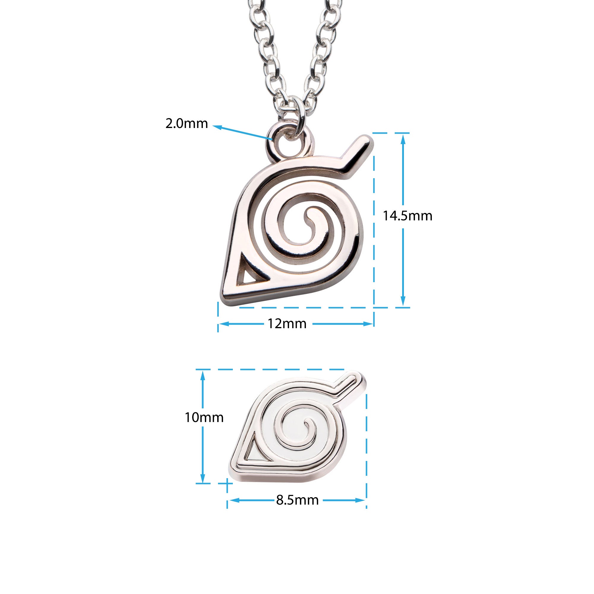 Naruto Leaf Necklace & Earring Set - Jewelry Brands Shop