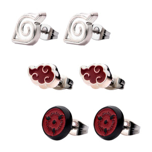 Naruto Leaf/Aktsuk/Shringin Earring Set - Jewelry Brands Shop