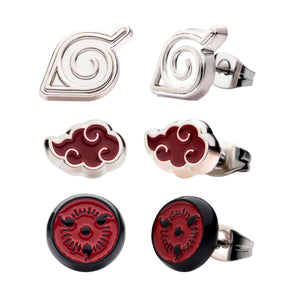 Naruto Leaf/Aktsuk/Shringin Earring Set - Jewelry Brands Shop