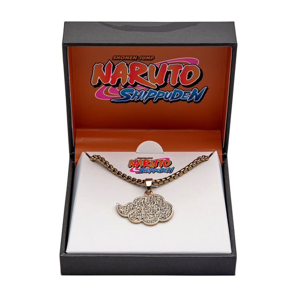 Naruto Shippuden Akatsuki Cloud Symbol Cubic Zirconia Necklace