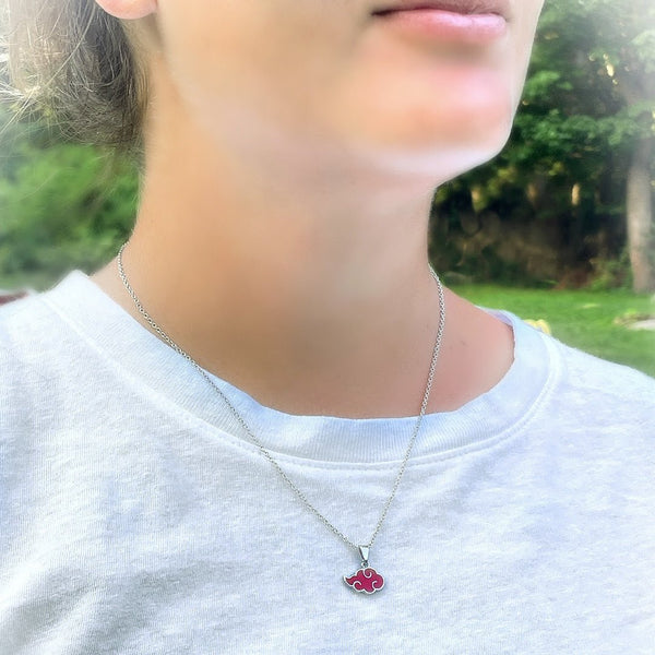 Naruto Shippuden Akatsuki Cloud Symbol Pendant Necklace