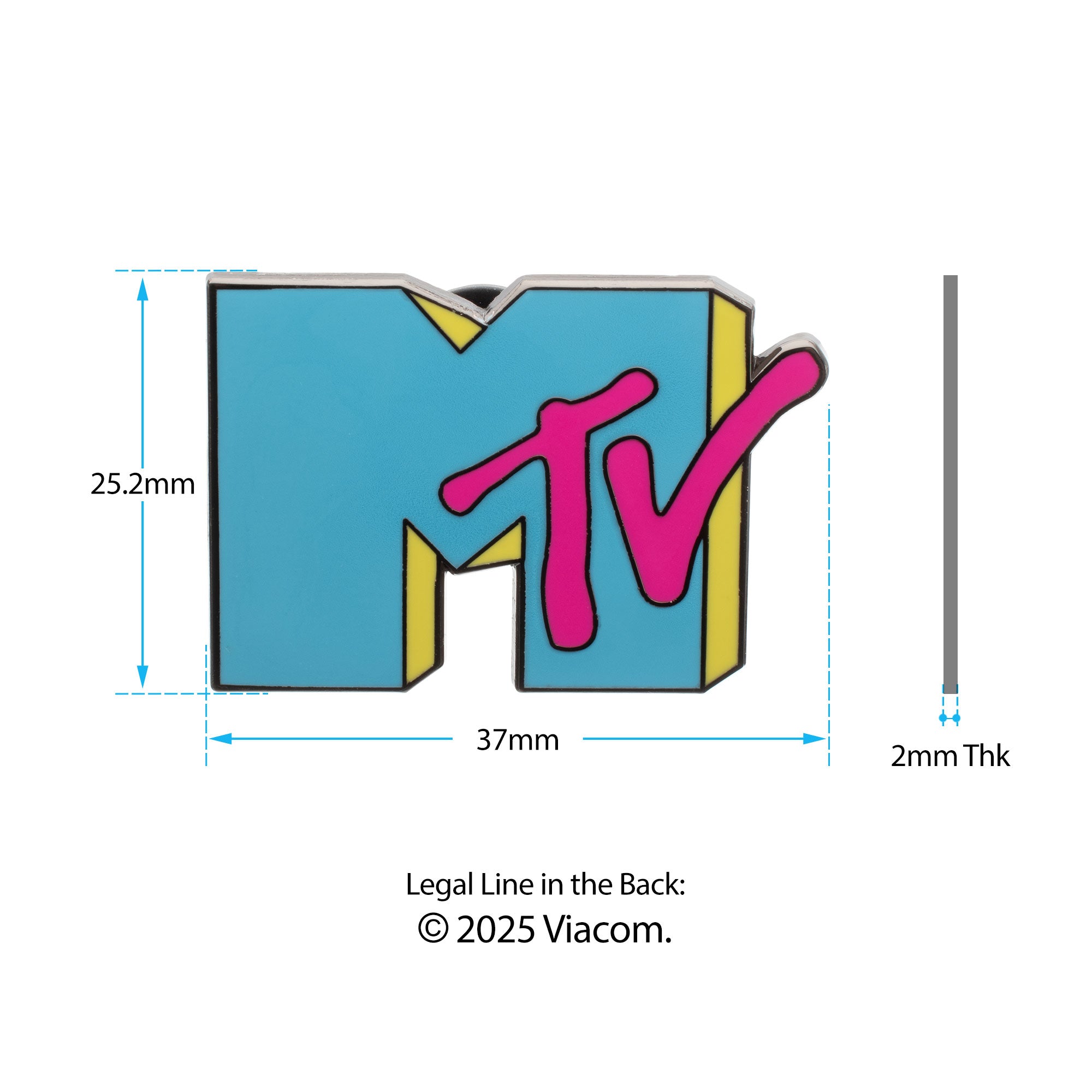 Nickelodeon MTV Logo Pin
