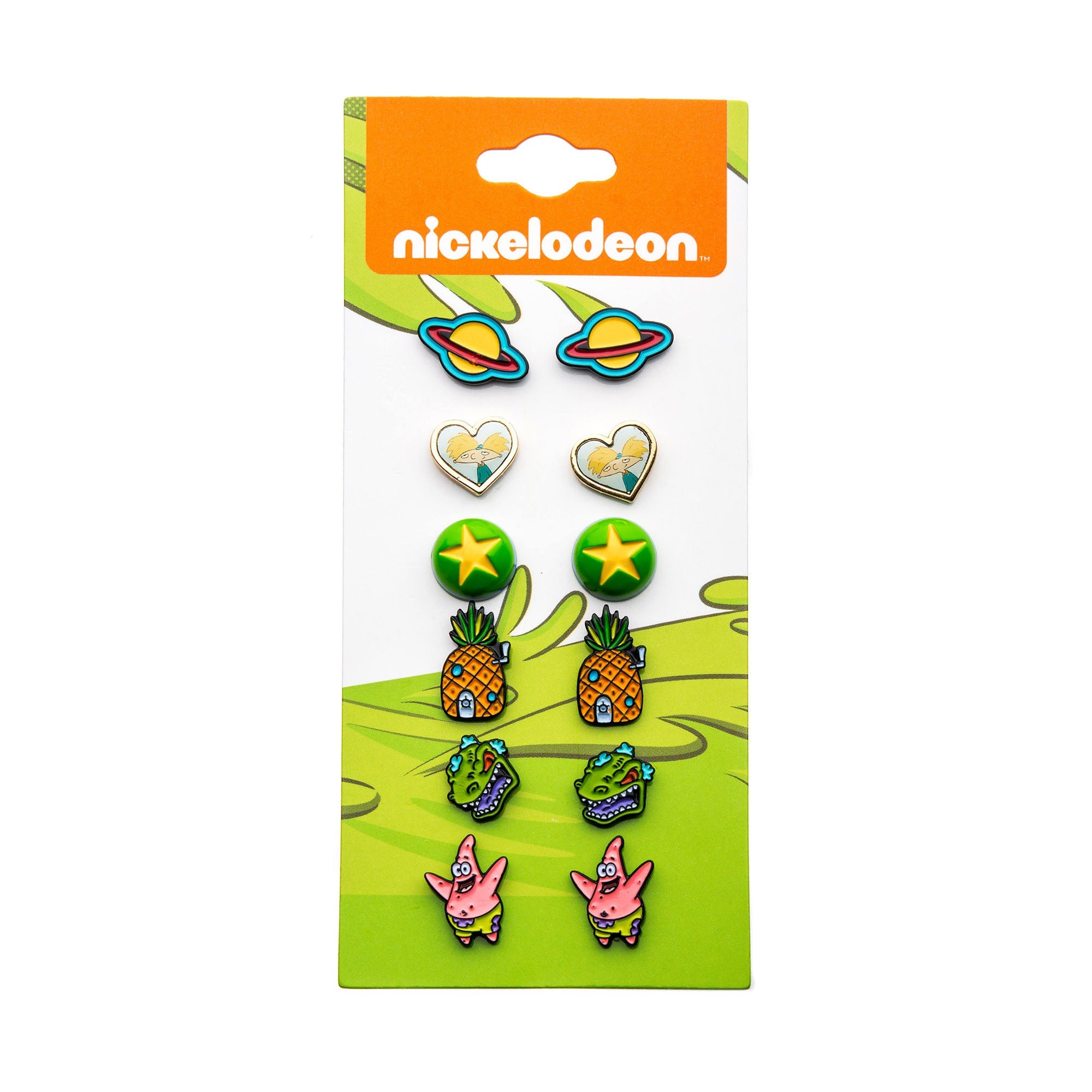 Nickelodeon Characters Stud Earrings Set (6pcs)