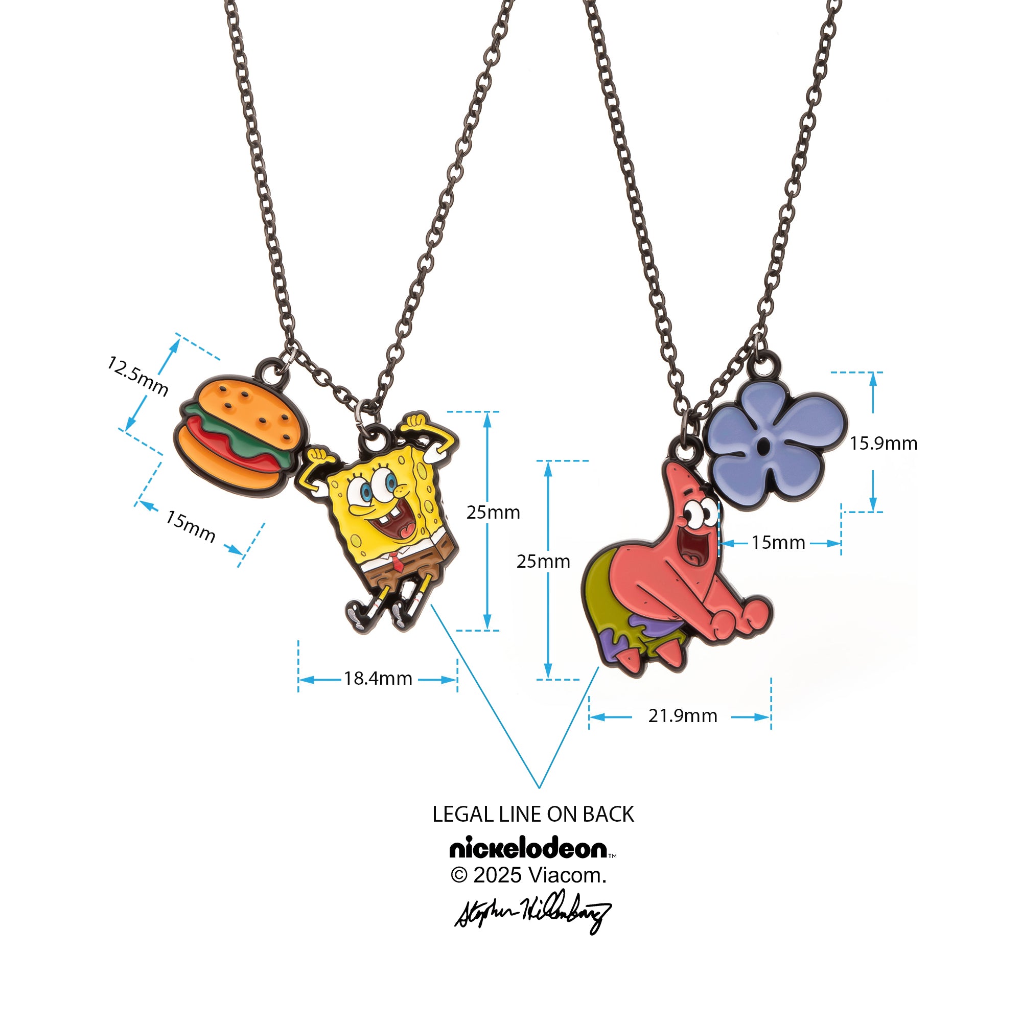 SpongeBob & Patrick Best Friends Necklace Set