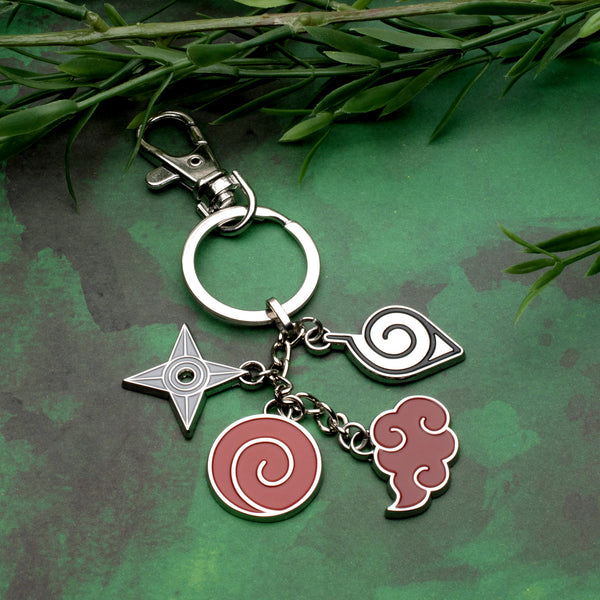 Naruto Cloud Multi Charm Keychain